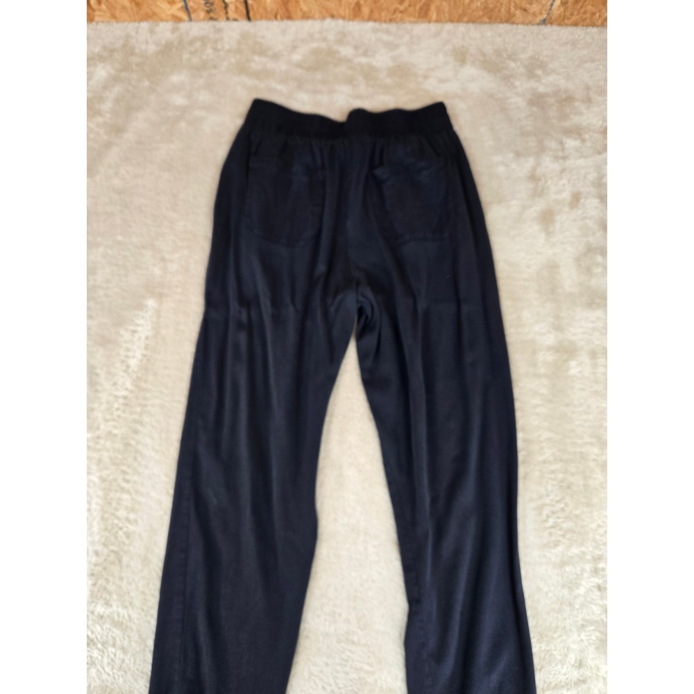 FOREVER 21 Black Elastic Waist Tencel Lyocell Blend Pants Womens Size Small - Picture 7 of 8